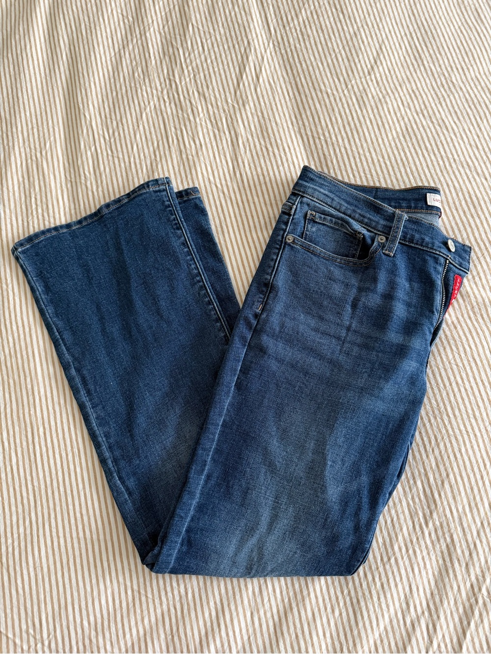 Lucky Brand Women’s Boot Cut Jeans in Dark Blue Denim